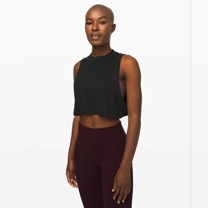 lululemon athletica Black Crop Top